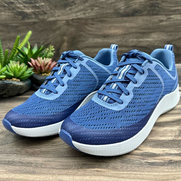 NIB Dansko Sky Mesh 38 7.5-8 Blue Lace Up Walking Sneakers - Picture 4 of 11